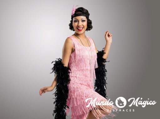 Charlestón color rosa