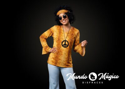 PC.HIM.125 Hippie Mujer  Amarillo TS M