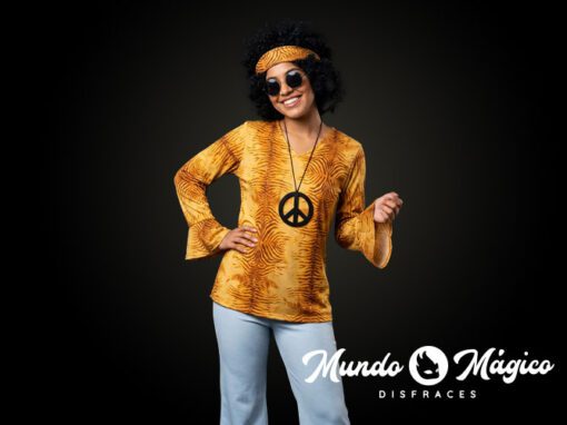 PC.HIM.125 Hippie Mujer  Amarillo TS M