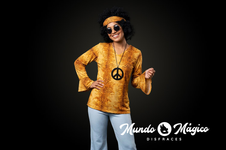 PC.HIM.125 Hippie Mujer Amarillo TS M