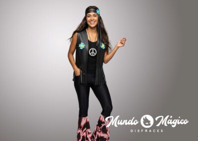 PC.HIM.423 Hippie mujer pantalón rosa TS M