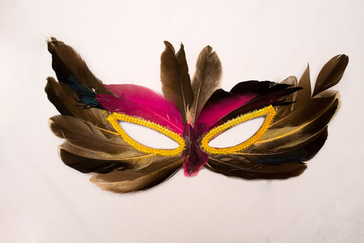 Antifaces plumas