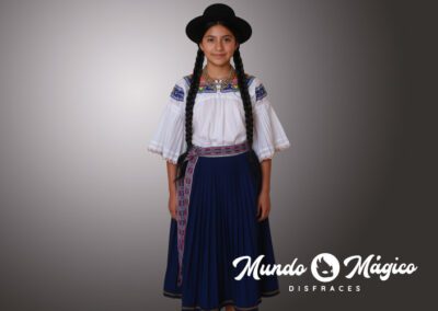 EC.Z.169 Zuleta falda azul plisada T10 12 14 S