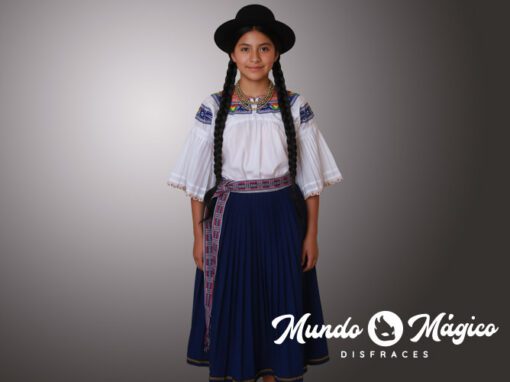 EC.Z.169 Zuleta falda azul plisada T10 12 14 S