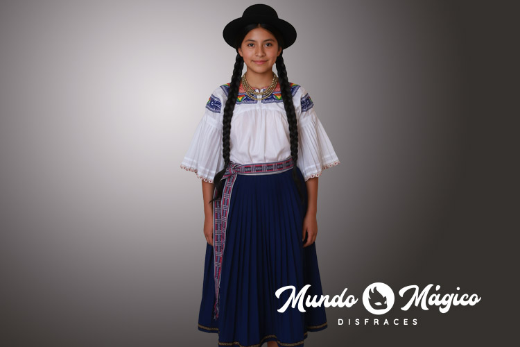 EC.Z.169 Zuleta falda azul plisada T10 12 14 S