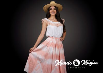 EC.27 Montuvia Falda Durazno TS M L