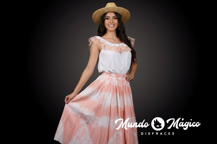 EC.27 Montuvia Falda Durazno TS M L