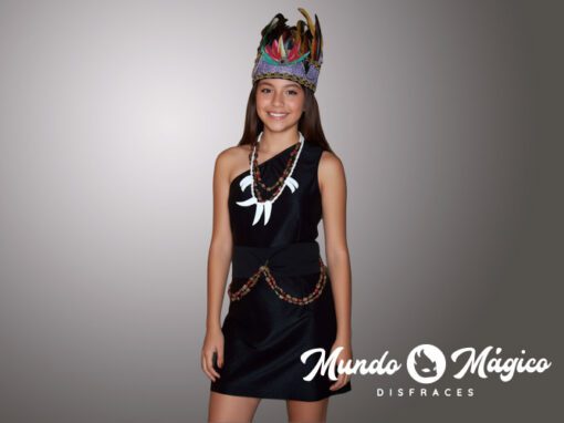 EC.OM.15 Oriente Mujer con corona de plumas T6-M