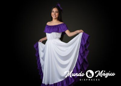 EC.E.141 Esmeraldas blanco y morado T10 12