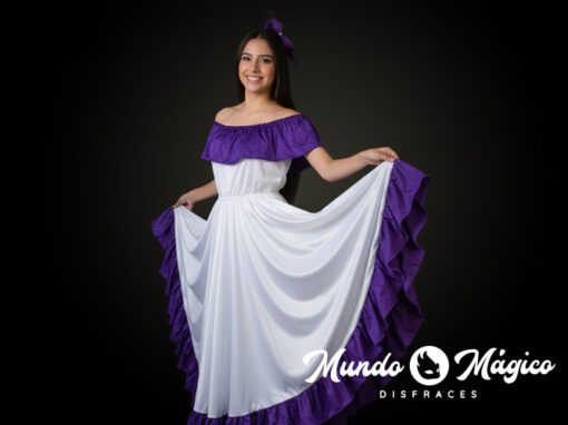 EC.E.141 Esmeraldas blanco y morado T10 12