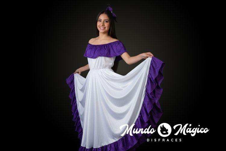 EC.E.141 Esmeraldas blanco y morado T10 12