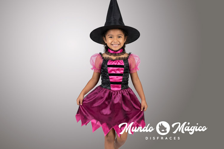 H.B.84 Bruja negro y fucsia T6 8
