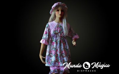 Muñeca flores rosadas