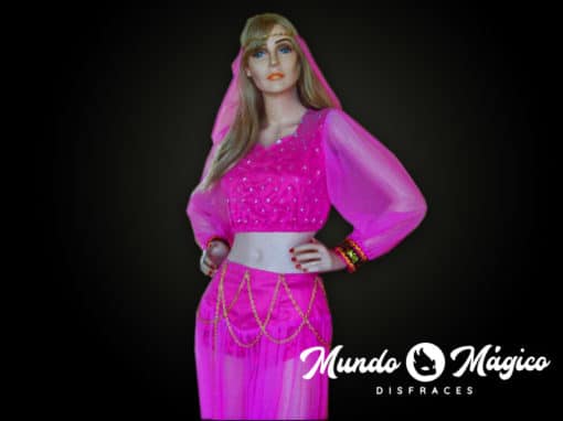 Árabe rosada con perlas