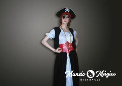 Pirata falda larga