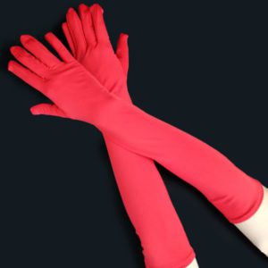Guantes rojos largos