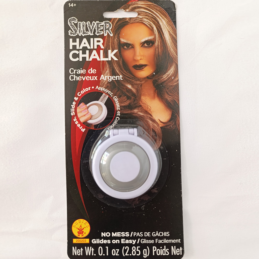 Tiza plateada para cabello