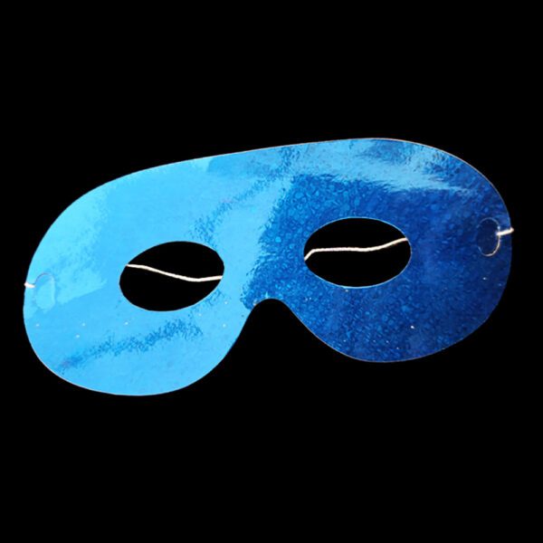 Antifaz de cartón azul