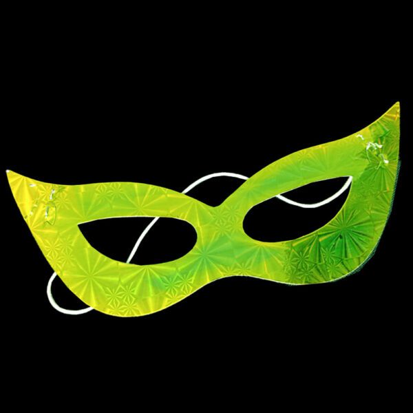 Antifaz de cartón verde