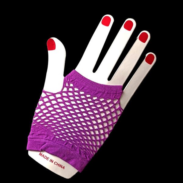 guantes lilas