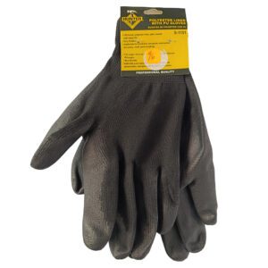 guantes negros polyester