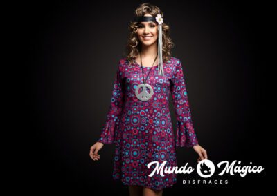 Hippie vestido morado