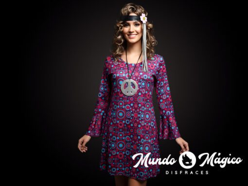 Hippie vestido morado