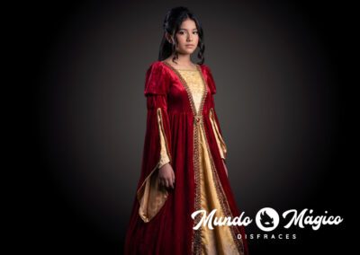 Medieval roja y dorado