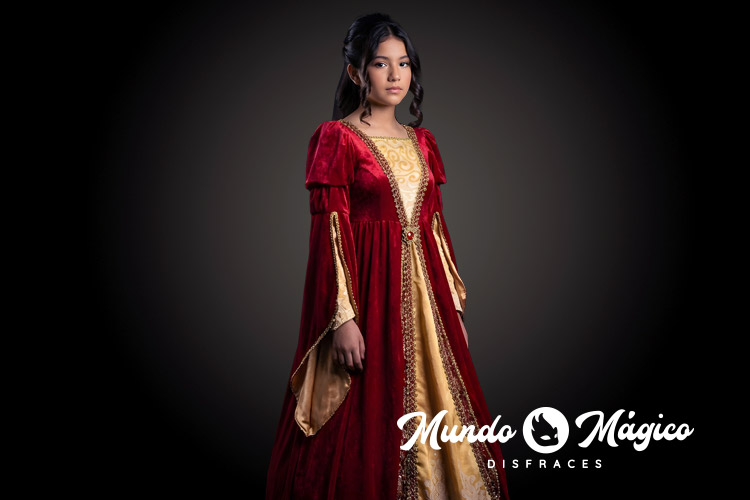 PC.M.536 Medieval roja y dorado T10 12