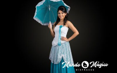 Q.44 Quiteña Stretch Blanco y Turquesa