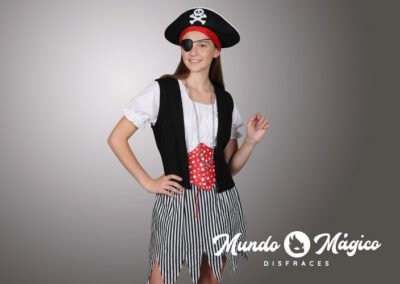 PC.PM.166 Pirata Mujer Falda corta TS M