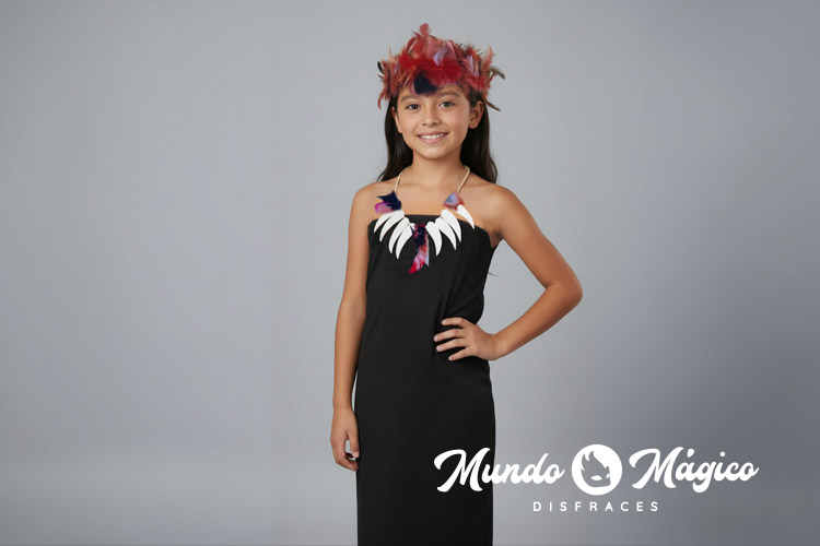 EC.0M 106-B Oriente mujer plumas rojas T8 10 12