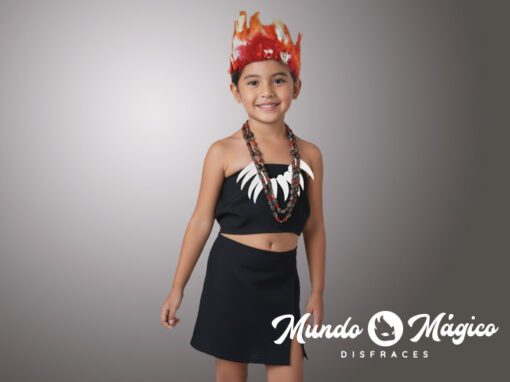 EC.O.113 Oriente mujer plumas rojas tomate T4 6