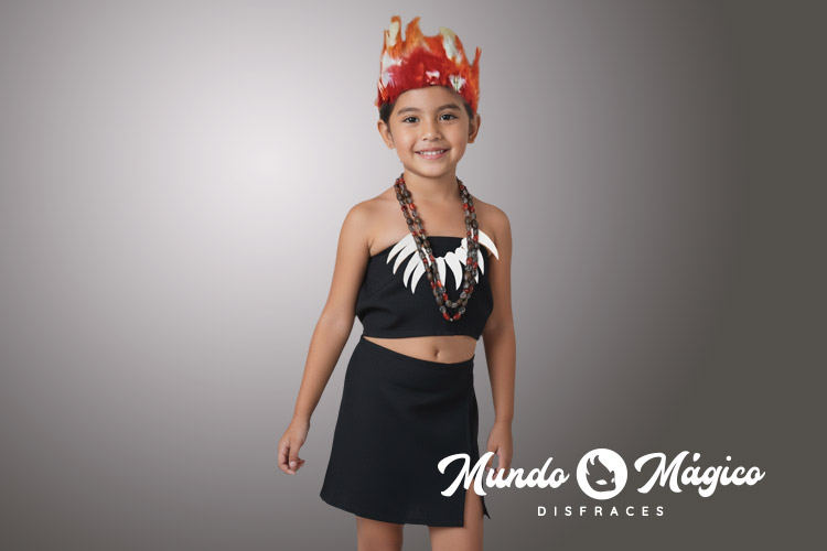 EC.O.113 Oriente mujer plumas rojas tomate T4 6