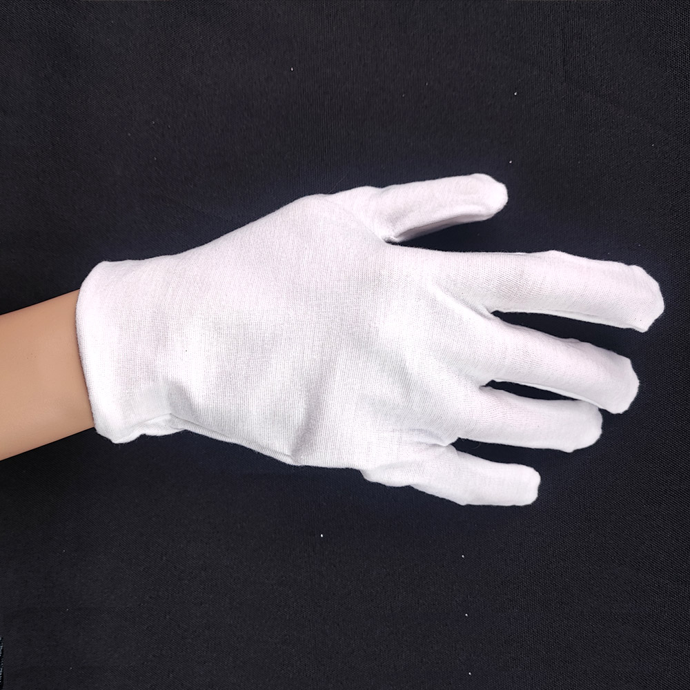 Guantes blancos algodon