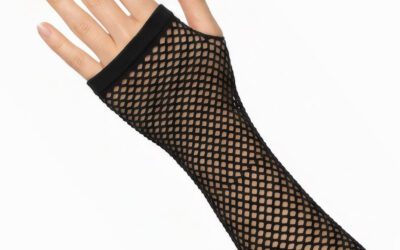 Guantes de red negros medios