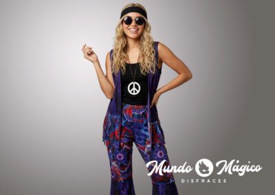 PC.HIM.143 Hippie Mujer Pantalón lila TS M L