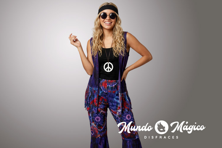 PC.HIM.143 Hippie Mujer Pantalon lila TS M L