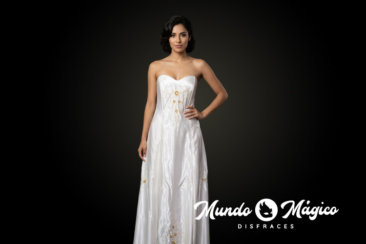 V.39 Vestido blanco bordado TM